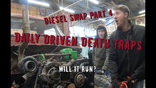 Will it run? | Fummins Diesel Swap | Part 4 | Priceless Reactions