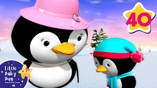 5 Little Penguins | Nursery Rhymes and Kids Songs | Little Baby Bum | Animal for Kids