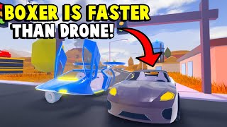 Can The Brand New Porsche Boxer Beat The New 1M Drone? | Roblox Jailbreak Speed Test