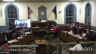 June 16, 2022, Special Finance, Claims Committee, Public Works Committee, and Ordinance Committee