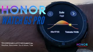 HONOR Watch GS PRO: Meteo, Barometro e Altimetro