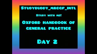 DAY 2_STUDYBUDDY_MRCGP_INTL OXFORD HANDBOOK OF GP