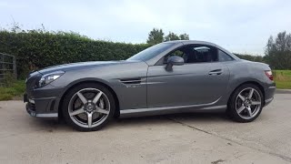 SLK 55 AMG review - Start Up & Drive - noisy morning runout