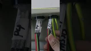 How to Strip & Label Switchboard incoming cables #youtubeshorts 😀 #electrician #electrical #shorts