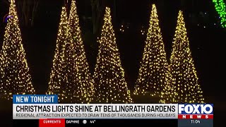 Christmas Lights are now on at Bellingrath Gardens