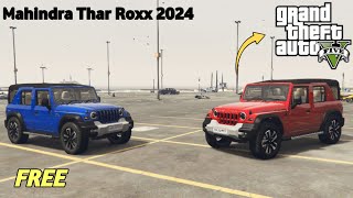 MAHINDRA THAR ROXX 2024 FOR GRAND THEFT AUTO V GTA5 FREE DOWNLOAD