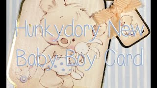 Hunkydory New Baby Boy Card