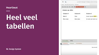 Heel veel soorten tabellen - Heartbeat 13 juni 2023