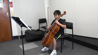 AMEB Cello Grade 4 Practice List C Spanish dance 1st movement from Serenade basque by Andrew Adorian