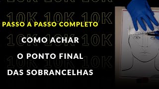 PASSO A PASSO RÁPIDO DE COMO ACHAR O PONTO FINAL DAS SOBRANCELHAS | Stefani CarvalhoPMU