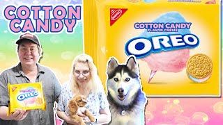 COTTON CANDY Oreo Real Review - With the New PUPPY!!