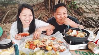 SEAFOODS MUKBANG #1 // #heating #preparation #start #eating #lunch @razhelbinotv