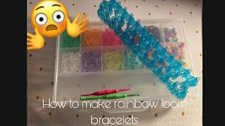 How to make rainbow loom bracelet!!! tutorial!!!