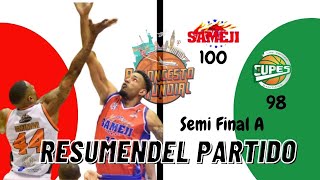 Resumen del partido No.2: -SAMEJI 100 - CUPES 98 #tbss2023  #semifinal