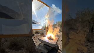 Wiener vs Thermite and Solar Death Ray #physics #thermite #awesome