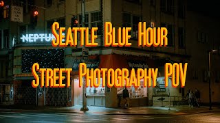 Seattle Blue Hour POV Street Photography in University District | Canon EOS R | Ambient City Sounds