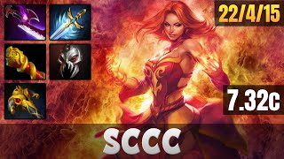 SCCC Lina MID LANE WITH 22 KILLS | Dota 2 Pro Gameplay