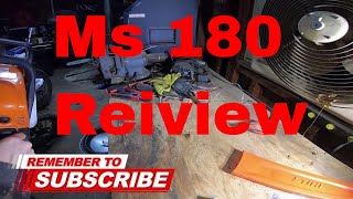 Stihl Ms 180 review and start up