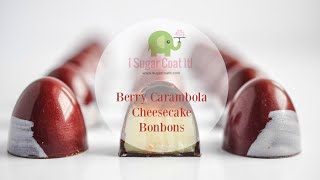 Berry Carambola (Starfruit) Cheesecake Bonbons