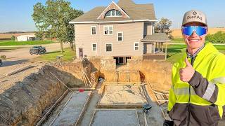 We Finished The Concrete Forms In My Mansion's Movie Theatre Build