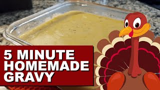 Homemade Gravy for Turkey, Biscuits, and More! Not just for Thanksgiving