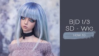 BJD wig making - how to make simple doll wig