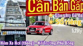 Bán nhà Bình Tân "ĐẸP" 4x11.5, 4 tầng HẺM THÔNG 6M. Đường Lô Tư (Gò Xoài