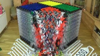 World Record - Biggest Cube - 18,000 Dominoes