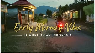 Early Morning in the Village in Indonesia | Quiet and Peaceful Athmosphere!