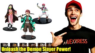 Must-Have Anime Kamado Tanjirou Nezuko Demon Slayer Figure Review! PVC Model Toy Zenitsu