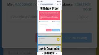 Doge Mining Site Withdraw Proof