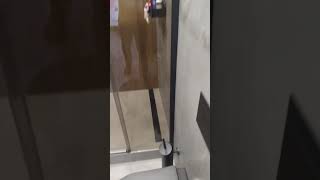 ДВЕРЬ В ДУШЕВУЮ НИШУ SLIDE DOOR GK-864, ПРОФИЛЬ ЧЕРНЫЙ МАТОВЫЙ, ПРОЗРАЧНОЕ СТЕКЛО