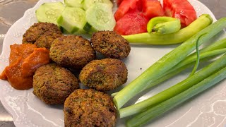 Kilomu nasıl koruyorum ! Sağlıklı besleniyorum👍nohut köftesi (falafel