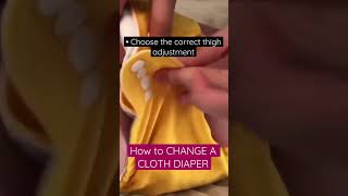 How to CHANGE A CLOTH DIAPER | Cloth Diaper Tutorial | Alva Baby