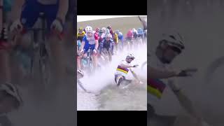 Spectacular Julian Alaphilippe Flips In Air During Crash in Strade Bianche 2022 #shorts