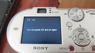 SONY Cybershot DSC-P100 turn the power off and on again error (read desc)