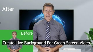 How to create live background for green screen video | Make living room background for green screen