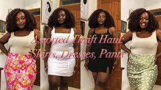 ASSORTED THRIFT HAUL PART ONE: GIKOMBA & BUDGET WEAR PANTS, SKIRTS & DRESSES HAUL #gikombahaul