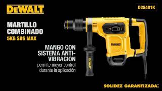 Martillo Combinado SDS Max DEWALT de 1050 Watts D25481K