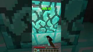 Minecraft How To Escape Traps At Every IQ -100 IQ VS 100 IQ😱(INSANE)😍 #minecraft #shorts