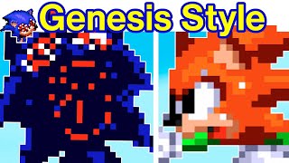 Friday Night Funkin' VS Soullex DX - Genesis Style | Gamebreaker V2 But Pixel + Custcene (FNF Mod)