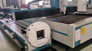 Show laser plate tube integration + exchange table machine