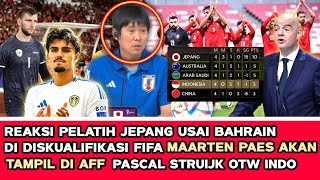 🔴 PELATIH JEPANG BEREAKSI ‼️ Pernyataan Jujur Usai Bahrain Di coret FIFA? Jepang waspadai king indo?