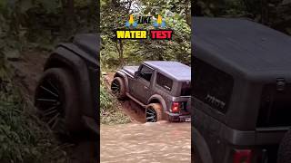 Mahindra Thar 🆚 T-Cybertruck Water Test 💦😱 #shorts #thar