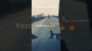 Yezdi adventure speed and braking will shock you #yezdi #adventure