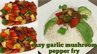 easy garlic mushroom pepper fry #easytomakerecipe