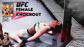 PHYSICS BASED KOs | FEMALE KNOCKOUTS #6 - EA UFC2 KOs