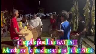 Baguette tambour chapelle familiale BATEAU marche sur le feu dimanche 14 juillet 2024