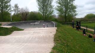 Kian and Isla at Preston Pirates Bmx Club April 15