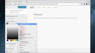 15 - Edit Footer on Tesseract in WordPress - 2016